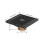 Large Black Copper Shower Floor Drain 10x10cm Odorproof Shallow Water 4
