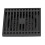 Large Black Copper Shower Floor Drain 10x10cm Odorproof Shallow Water 13