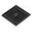 Large Black Copper Shower Floor Drain 10x10cm Odorproof Shallow Water 14
