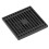 Large Black Copper Shower Floor Drain 10x10cm Odorproof Shallow Water 1