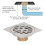 4 Inch Square Floor Drain, Copper Core, Odor & Insect Proof 9