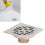 4 Inch Square Floor Drain, Copper Core, Odor & Insect Proof 16