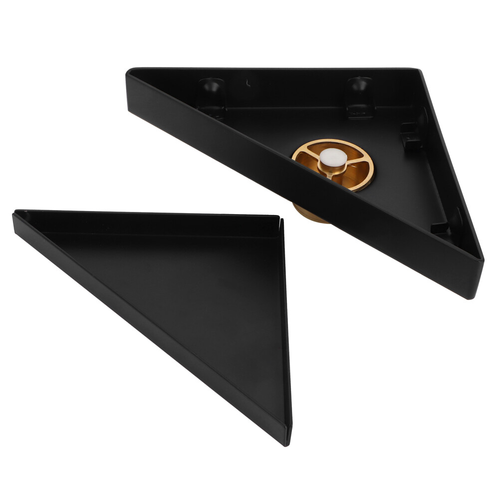 Thickened 304 Stainless Steel Black Triangular Floor Drain, 15.5Cm & 22Cm 3411340773900