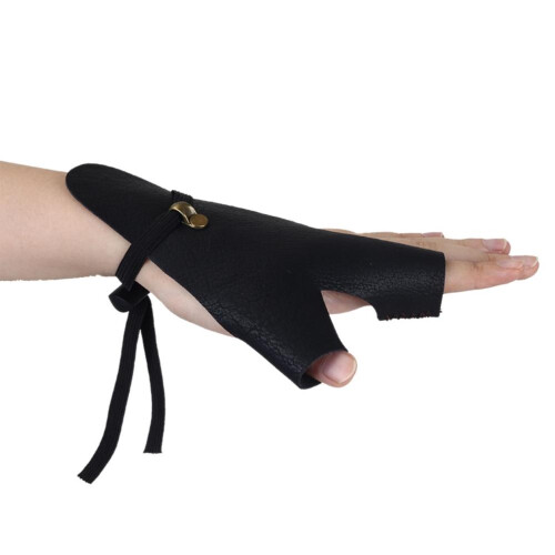Robust Leather Archery Guard for Left Hand - Soft & Precise Stitching 2