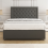 (Grey, Double 4ft6") Nova Divan Bed with Mattress 26in Headboard 2 Storage Drawers 3