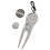 Portable Divot Tool Putting Green Fork with Ball 2