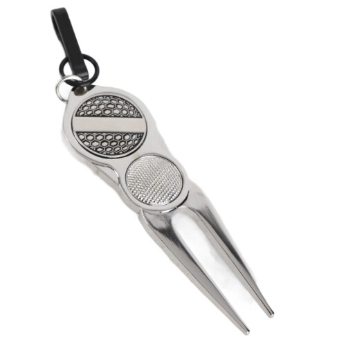 Portable Divot Tool Putting Green Fork with Ball 2