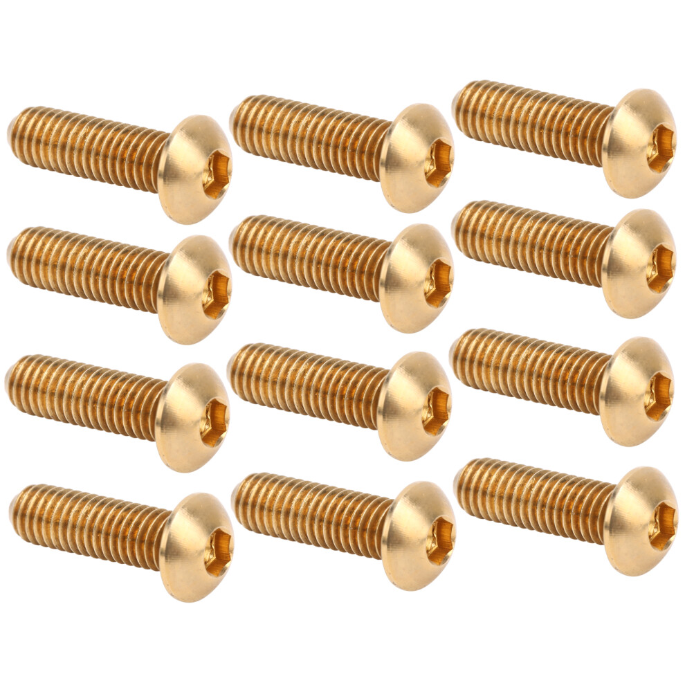 50Pcs Copper M6x20 Round Hex Socket Screws Industrial Fasteners 4361340776908