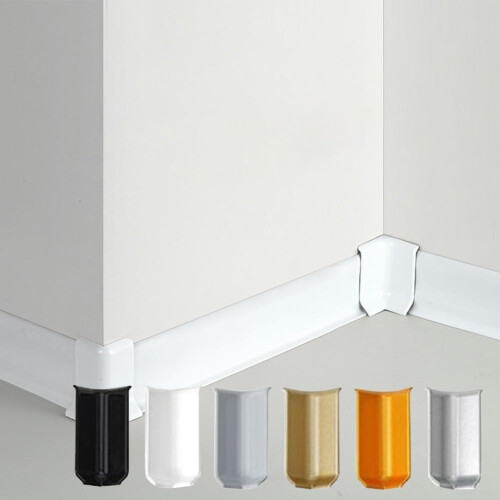 Innovative Design Corner Block Kit with Backing for DIY Skirting Projects, White, Versatile and Easy to Install 2