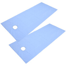Spa-Bettlaken atmungsaktiv, wasserdicht, ölresistent, 2 Stück, blau für Salon