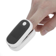 Compact White Pulse Oximeter with HD Display Rechargeable Battery