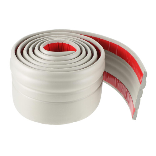 Self-Adhesive Skirting Board 2 Metres - Easy Installation for Carpet and Wall Cladding, Versatile Multi-Purpose Design