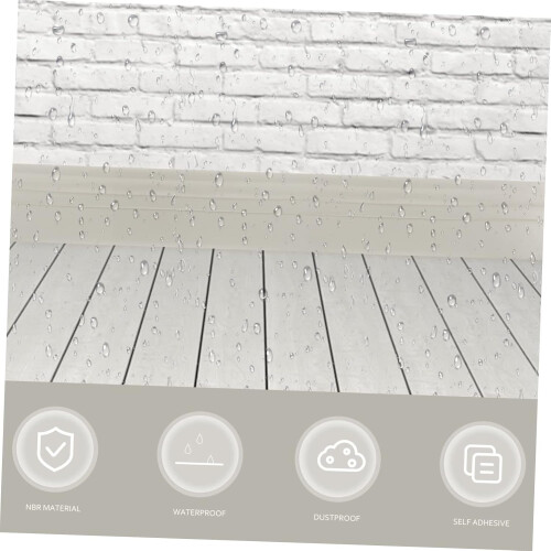 Self-Adhesive Skirting Board 2 Metres - Easy Installation for Carpet and Wall Cladding, Versatile Multi-Purpose Design 2