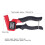 High Efficiency Rivet Tool: Ergonomic Design Portable 0.6in Max Stroke 2