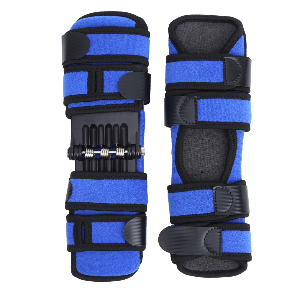 Blue Joint Support Knee Pads Recovery Brace With Spring Force 1 Pair