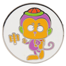Niedlicher Cartoon-Tier-Golfhut-Clip-Markierungsdekoration 30 mm Metall