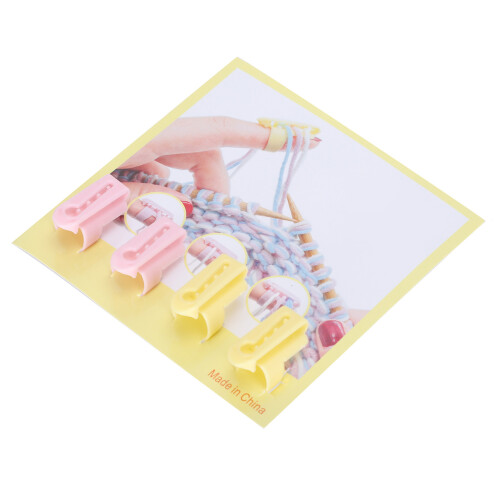 4Pcs Knitting Thimble Finger Guide Splitter DIY Wool Sewing Accessories 1