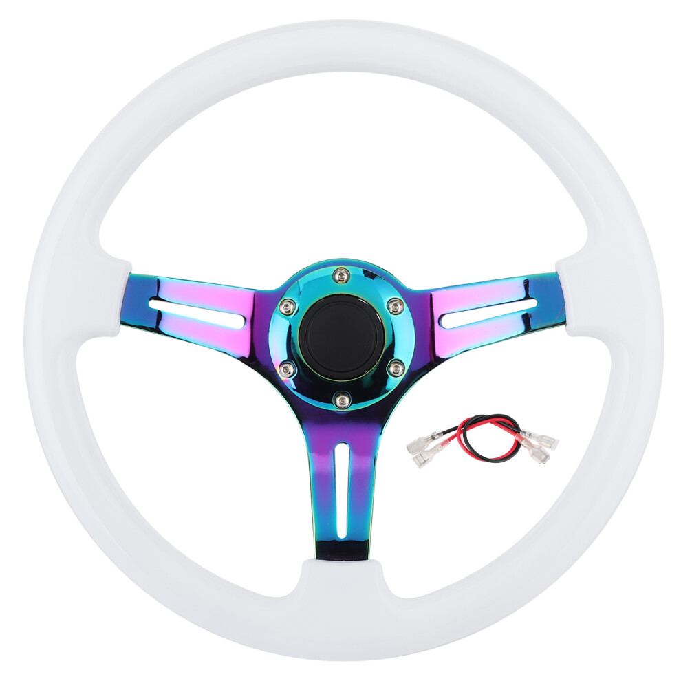 14In 6ÂHole Racing Steering Wheel Colorful Spoke 9121376599958