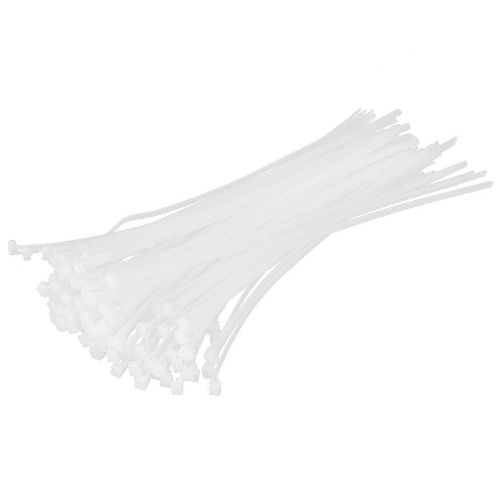 100Pcs Nylon Cable Ties 8X400mm Thick/Thin White Fasteners 5081340782059