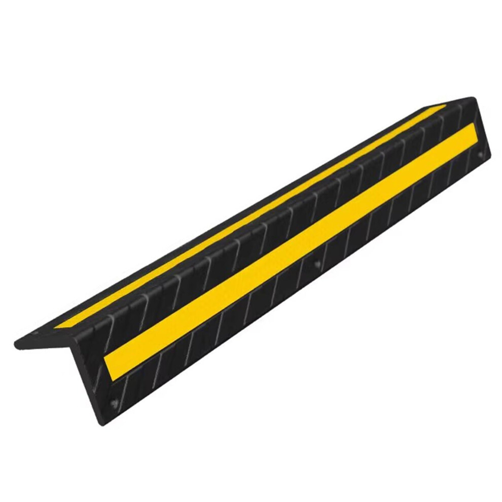 Wand-Eckschutz L-Fã¶Rmige Gummisã¤Ule Fã¼R Parkhã¤User, 03/04 Zoll Dick, StoãFest, Reflektierender Gelber Streifen, Schwarz 6276012442303