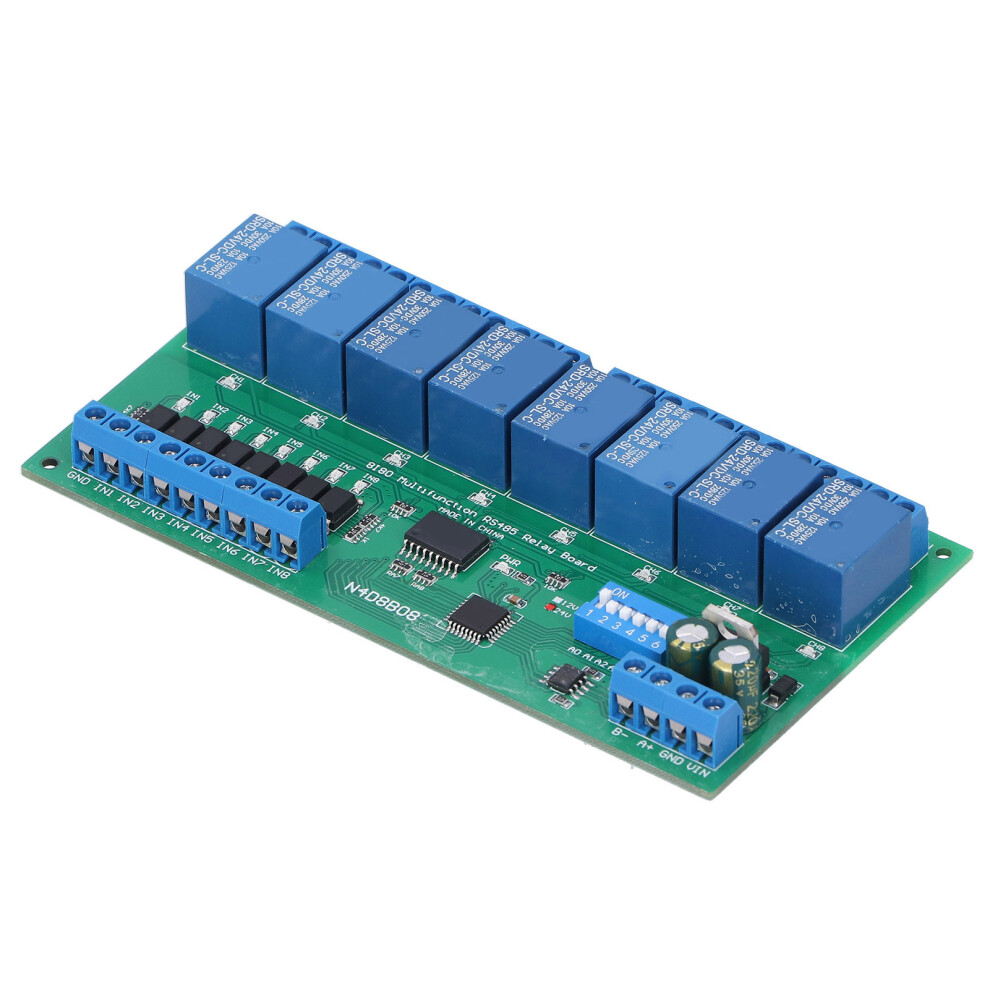 Relay 8 Input 8 Output Rs485 Din35 Rail Box Plc Expansion Board 24V 8451340782941