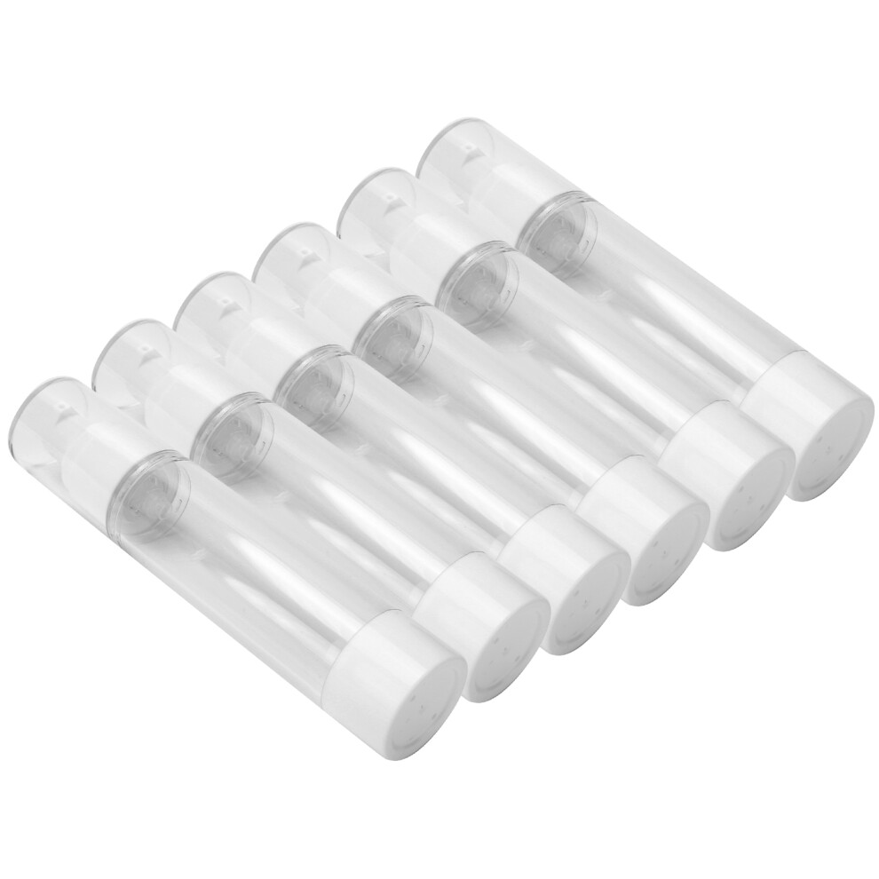 50ml Transparent Refillable Lotion Dispenser Bottle Plastic Pump 6-Pack