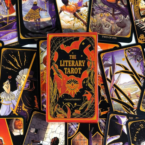 Literary Tarot Cards Set, Fun Divination Game, Unique Gift for Readers, 78-Card Deck, Creative Artwork 2