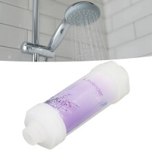 Duschfilter Entfernt Verunreinigungen und Chlor, 3-lagiger delikater Badewasserfilter Ersatz mit Duft Lavendel