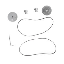 Synchronisches Radsatzset mit Riemen, stabile Leistung, hoher Härte. Synchronräder für 3D-Drucker, 20T, 5 mm (0,2 Zoll) plus 60T, 8 mm (0,3