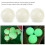 6pcs Night Golf Balls Luminous Fluorescent Golf 7