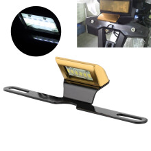 Reinforced CNC Aluminium Motorcycle Tag Lamp 6 LED Rear License Plate Light