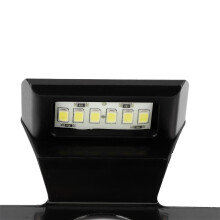 CNC Aluminium Motorcycle Rear Tag Light Black 6 LED License Plate Lamp