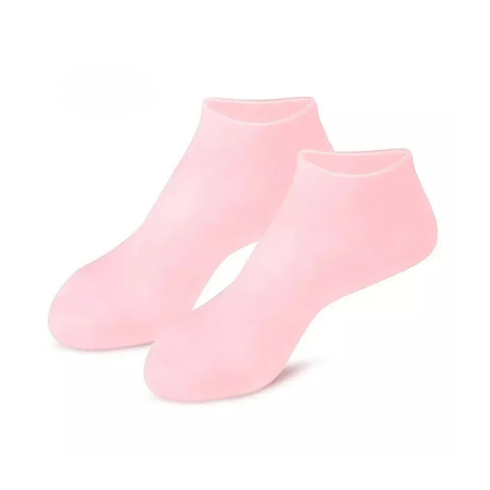 (pink, 1 pair) Silicone Foot Mask For Smooth And Soft Feet Suitable For Most Womens-image-OPC-PJM5RHS-NEW