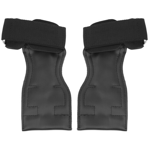 Artificial Cattlehide Training Gloves for Pull-Ups & Dumbbells Black 182g 1