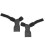 Artificial Cattlehide Training Gloves for Pull-Ups & Dumbbells Black 182g 15
