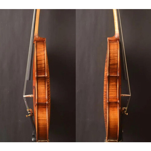 4/4 Violin Beginner Set with Bow, Case, Hand Painted Finish, Full-Size, Student-Friendly Design 1