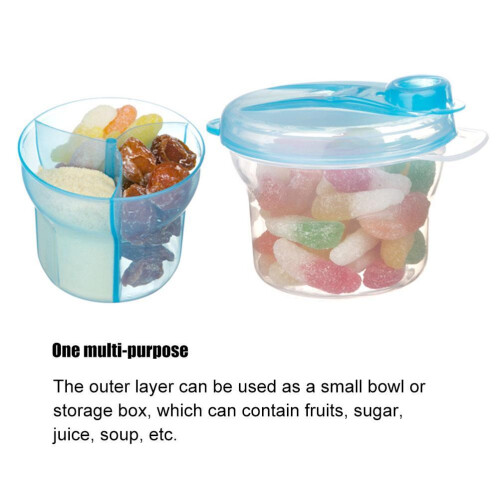 3 Partition Baby Milk Powder Container Easy Pour 40g Sections