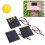 Set of 3 Solar Panel Modules DC4V 150mA with 1m Red-Black Cable 13