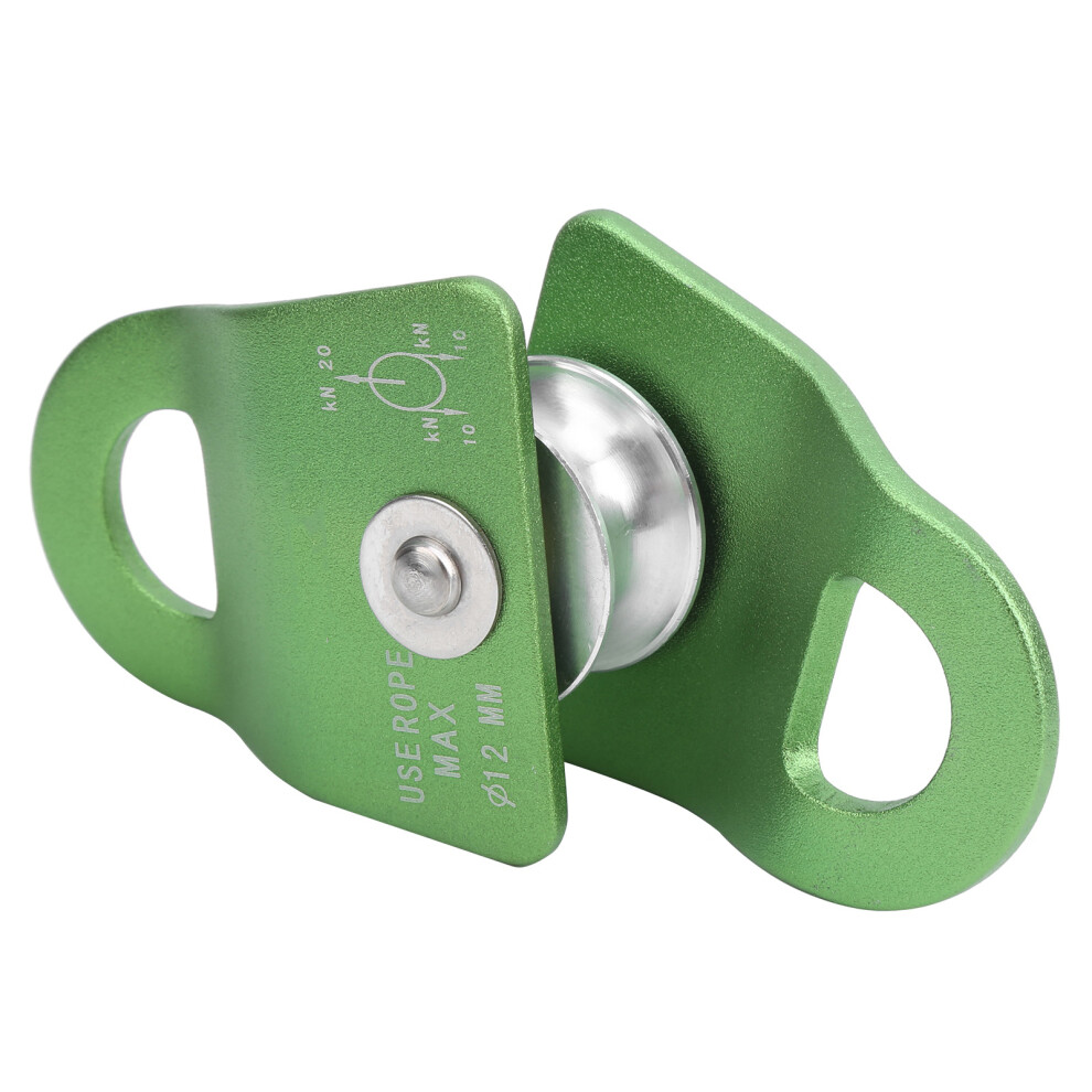 Outdoor Rock Climbing Downhill Pulley 20Kn Bearing Green Side Plate Gear 9401340792067
