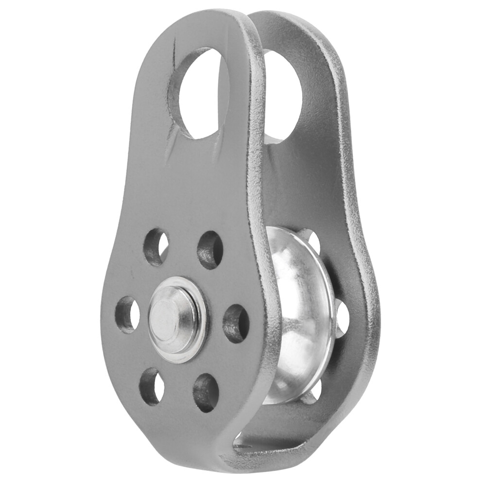 20Kn Aluminum Micro Fixed Side Climbing Pulley, Gray, 8.2Cm 8441340792101