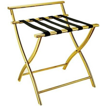 Hotel Pannier Rack - Foldable Stainless Steel Luggage Rack for Hotel Rooms, Suitcase Holder, and Backpack Shelf