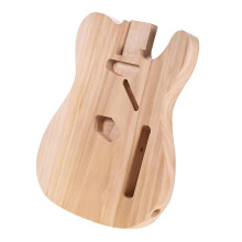 DIY Unfinished Electric Guitar Body Kit, Solid Wood, Customizable Size, Compatible with Standard Pickups and Hardware