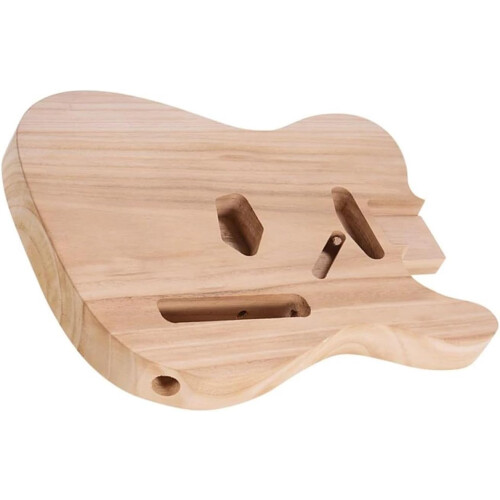 DIY Unfinished Electric Guitar Body Kit, Solid Wood, Customizable Size, Compatible with Standard Pickups and Hardware 2
