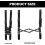 Ukulele Stand, Foldable, for Ukulele and Violin, Thick Foam Padding, Non-Slip Floor Support, Adjustable Height 2