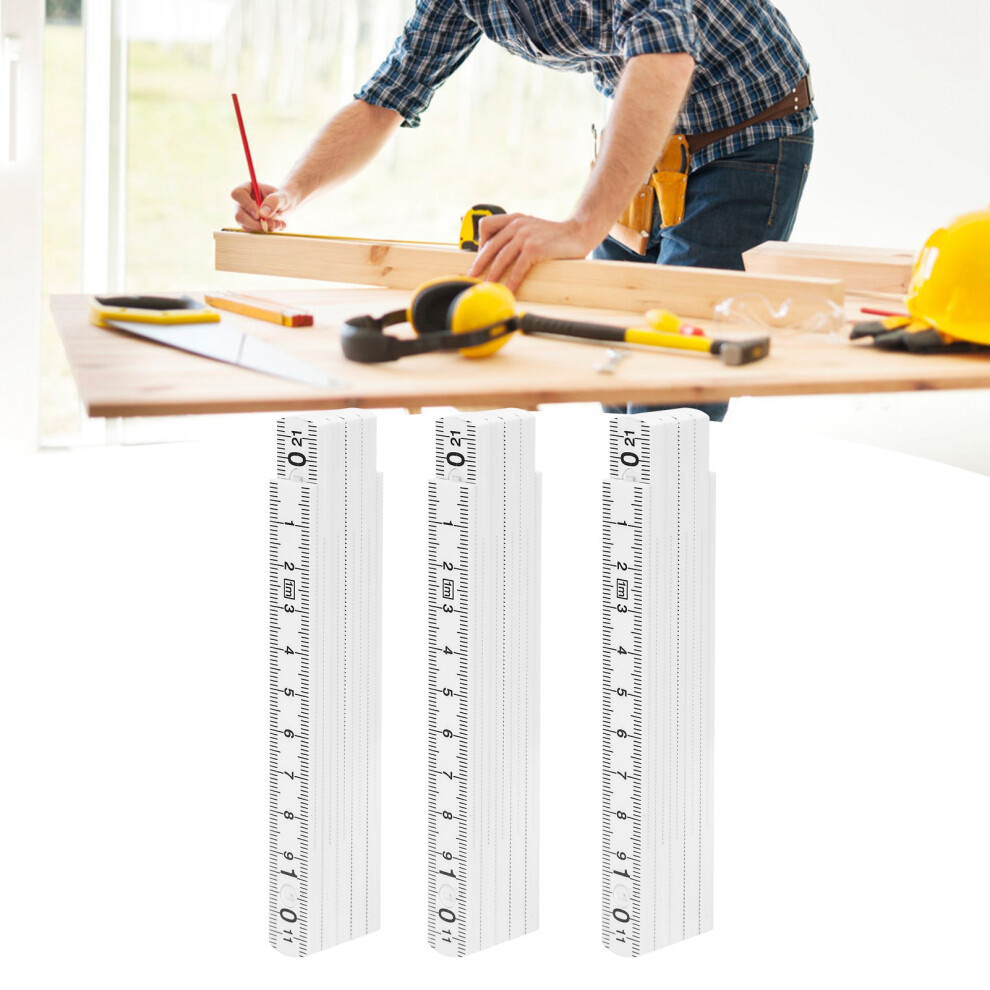 3Pcs Folding Multi-Angle Ruler Â 1M Abs Woodworking Tool 5041340797132