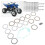 Clutch Kit Discs Disks Springs Gasket 14