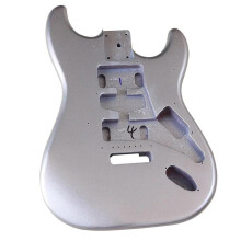 Professional ST Silver Electric Guitar Body DIY Modified Musical Instrument Accessories, Compatible with Standard Models