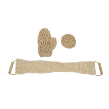 Conjunto de 3 cepillos exfoliantes para el cuerpo - Guantes de sisal, limpieza profunda