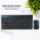 Wireless Pro Portable Keyboard Mouse Combo Mini Slim 1200DPI 4