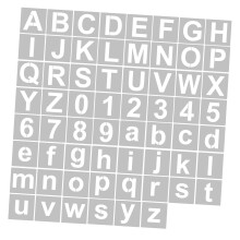 62pcs  5" Reusable Alphabet & Number Stencils for DIY Crafts & Home Décor